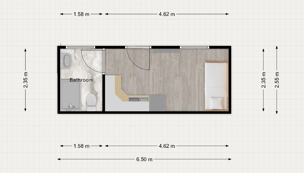 Studio Version Floor Plan